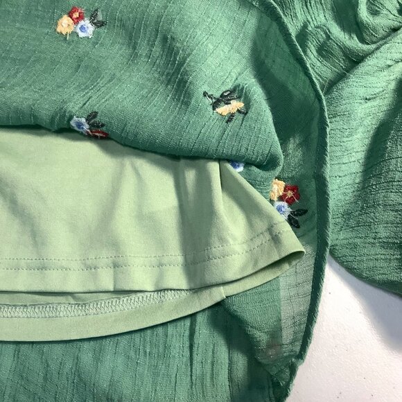 Umgee Women’s Embroidered Boho Tunic Dress Size S Long Sleeve Floral - Picture 7 of 11